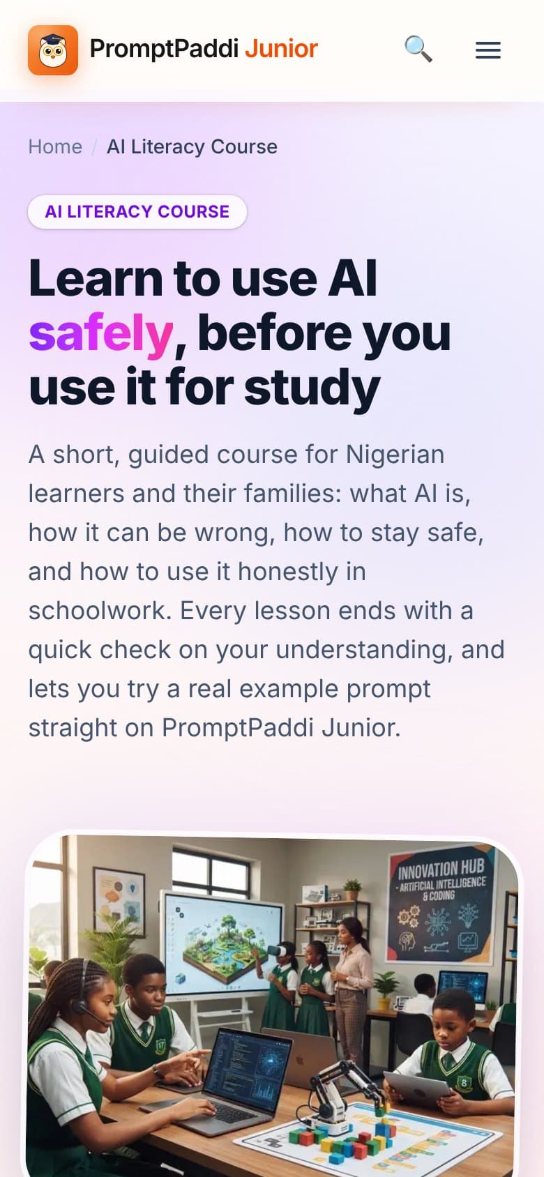 The AI Literacy Course: learn to use AI safely